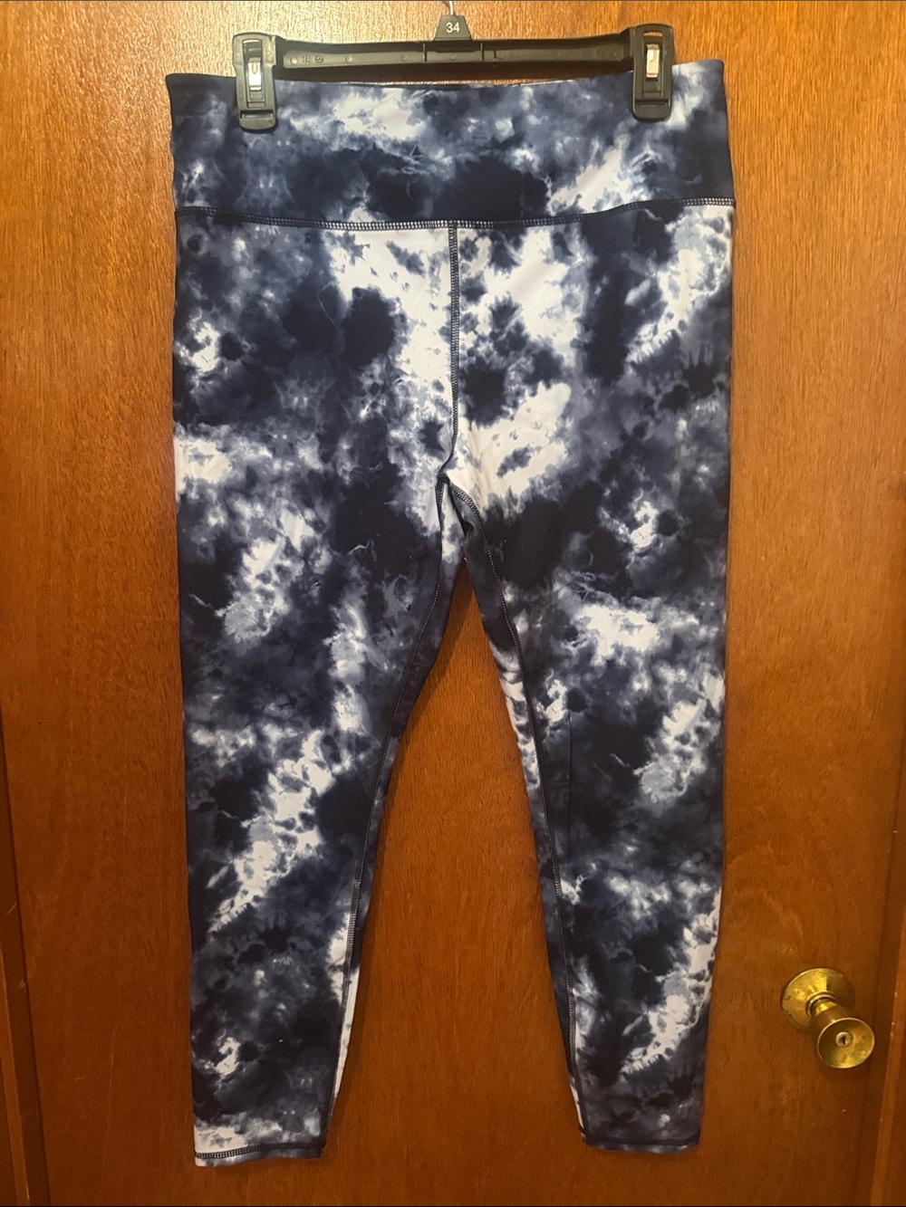 Workshop Republic Clothing Navy & White Tie-Dye Leggings
